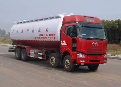 湖北合力 神狐 390马力 8×4 粉粒物料运输车(HLQ5312GFLC)