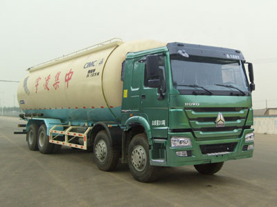 中集凌宇 340马力 8×4 低密度粉粒物料运输车(CLY5317GFLZZ)