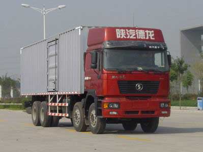 陕汽 德龙F2000重卡 385马力 8×4 厢式载货车(SX5265XXYNT456)