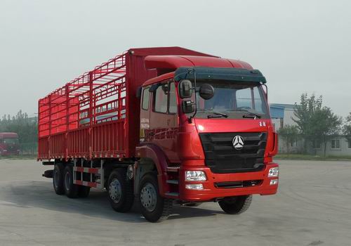 中国重汽 豪瀚重卡 260马力 8×4 仓栅载货车(ZZ5315CCYK4763C1)